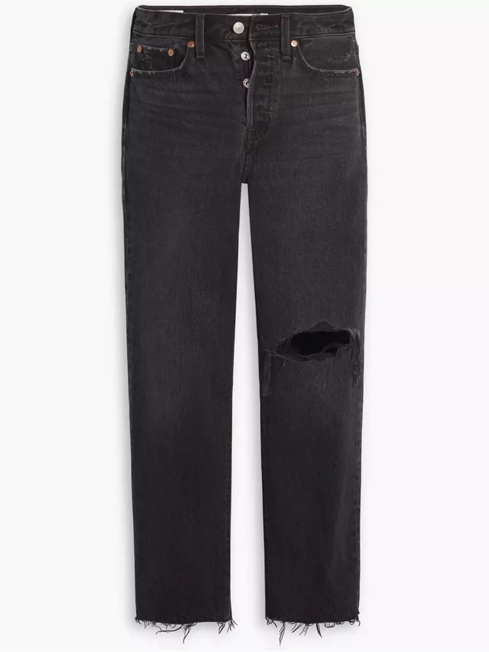 Levi's Black Wedgie Straight-Leg Jeans